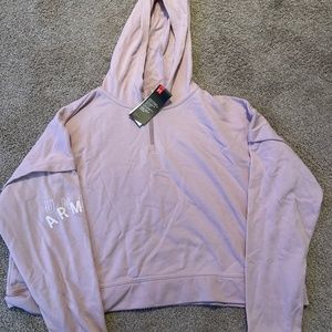 Womens Underarmour crop hoodie- Medium